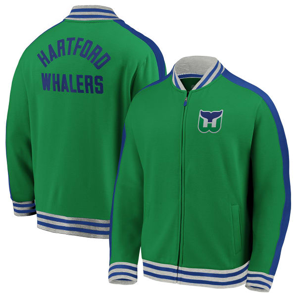 HARTFORD WHALERS Men's Full-Zip Track Jacket