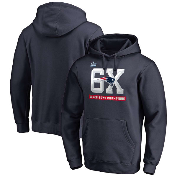 NEW ENGLAND PATRIOTS Men's Super Bowl LIII 6X Champions Pullover Hoody