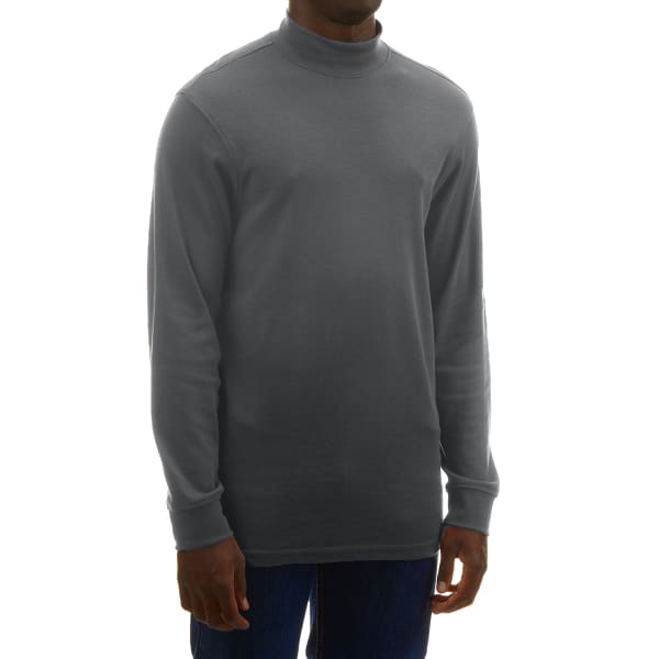 RUGGED TRAILS Men's Interlock Knit Mock Neck Sweater