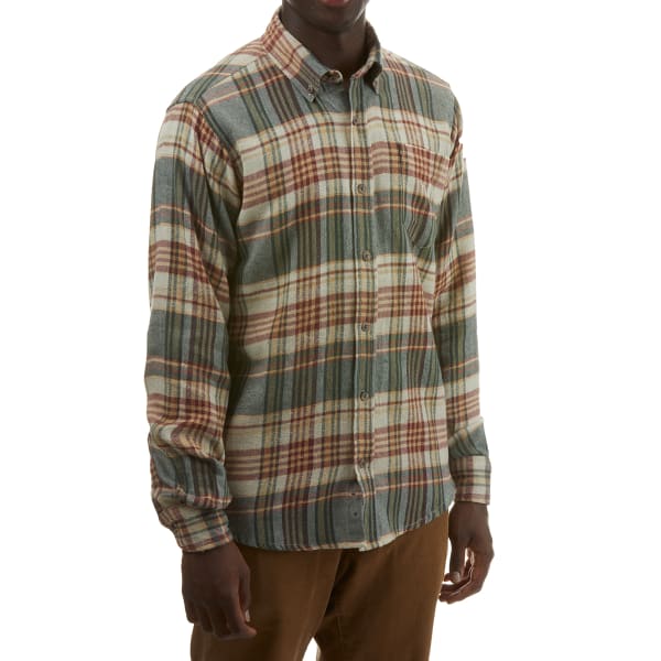 RUGGED TRAILS Men's Plaid Flannel Shirt