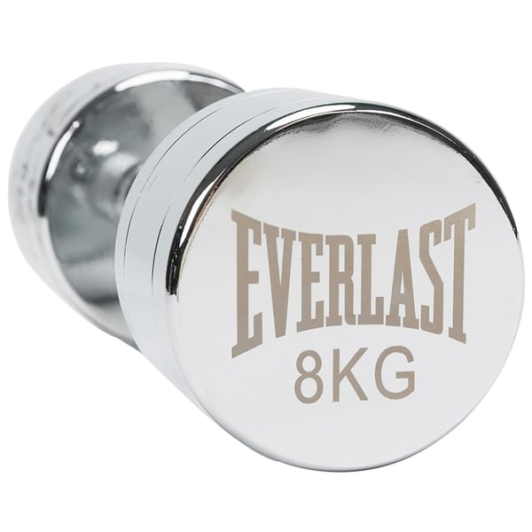 EVERLAST 8 kilo / 17.6 lbs. Chrome Dumbbell