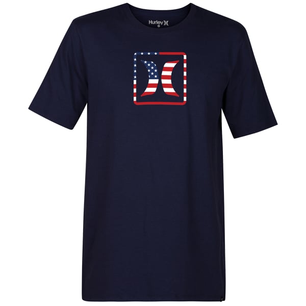 HURLEY Men's Short-Sleeve Block USA Tee