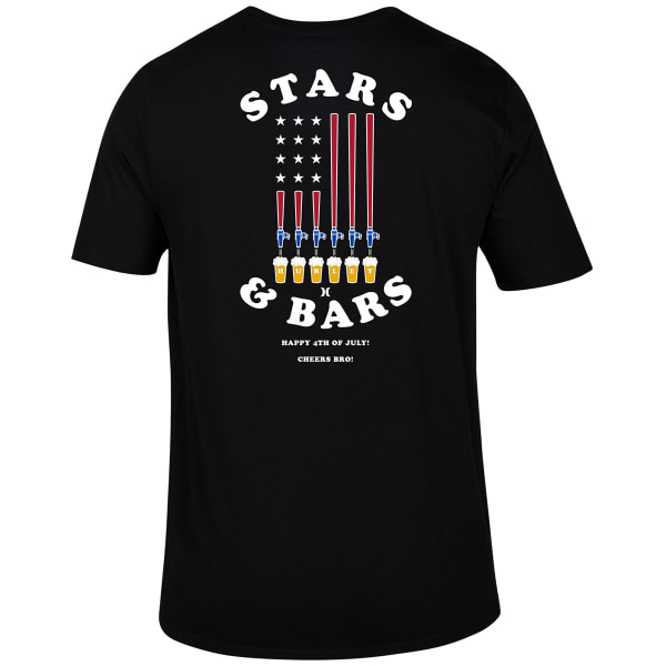 HURLEY Men's Premium Stars and Bars Graphic Tee