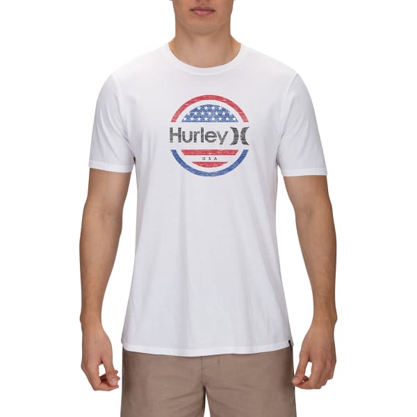 HURLEY Men's Premium One and Only Circle Graphic Tee