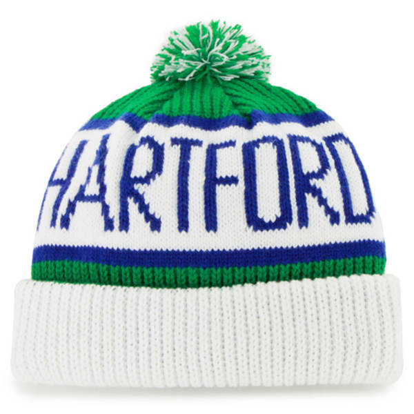 HARTFORD WHALERS '47 Calgary Cuff Knit Beanie with Pom