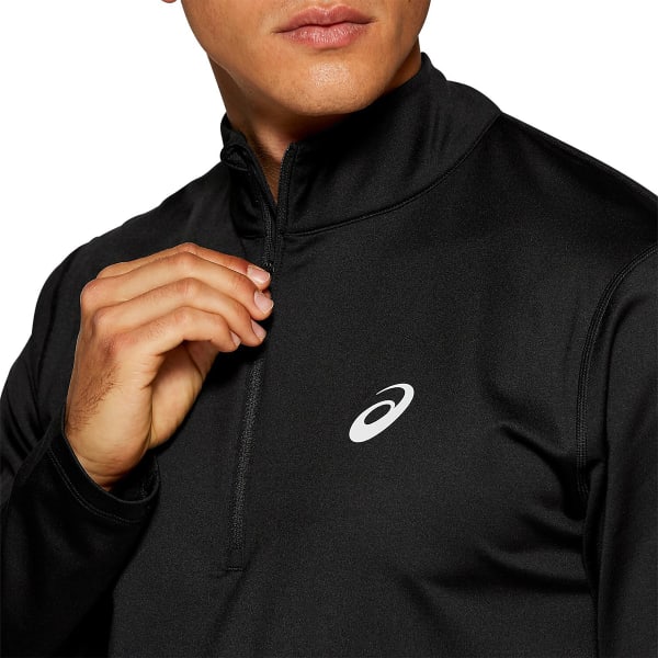 ASICS Men's Silver Winter 1/2-Zip Top