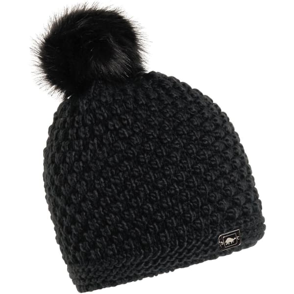 TURTLE FUR Women's Snowfall Fleece-Lined Pom Beanie