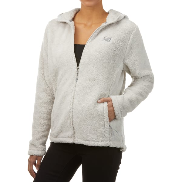 NEW BALANCE Women's Full Zip Sherpa Hooded Jacket - Bob’s Stores