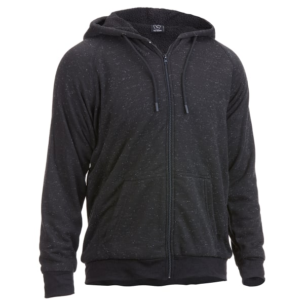 BURNSIDE Men's Fleece Jacket with Sherpa Lining