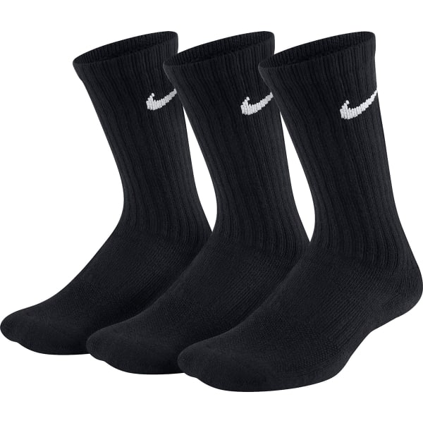 NIKE Kids' Performance Cushioned Crew Socks, 3-Pack - Bob’s Stores