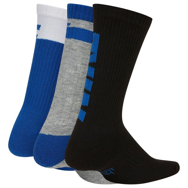 NIKE Boys' Everyday Crew Socks, 3 Pack