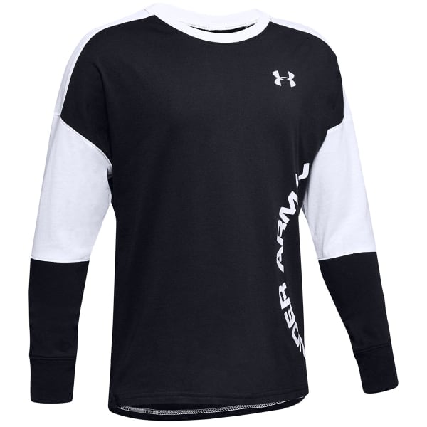 UNDER ARMOUR Boys' Long-Sleeve UA Sportstyle Color Blocked Shirt