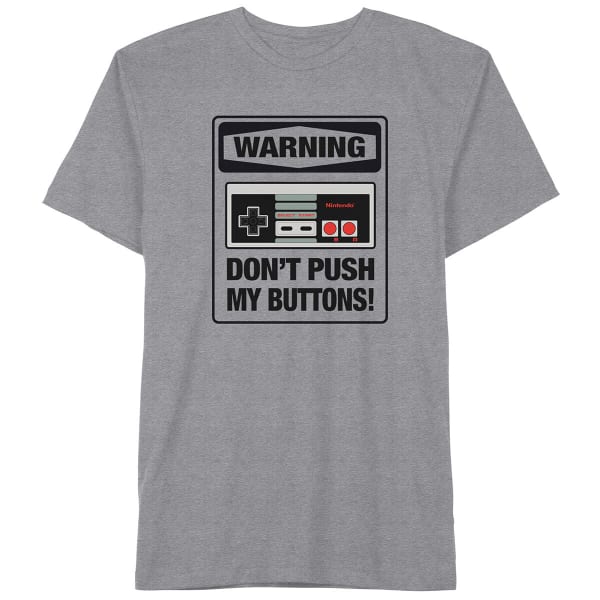 NINTENDO Guys' Don't Push My Buttons Short-Sleeve Graphic Tee