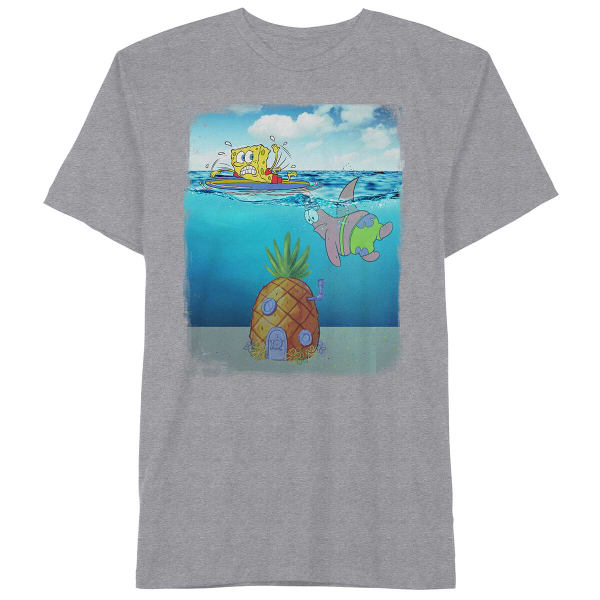 SPONGEBOB Guys' Patrick Jaws Short-Sleeve Graphic Tee