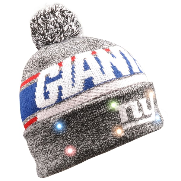 NEW YORK GIANTS Men's Stripe Beanie with Pom