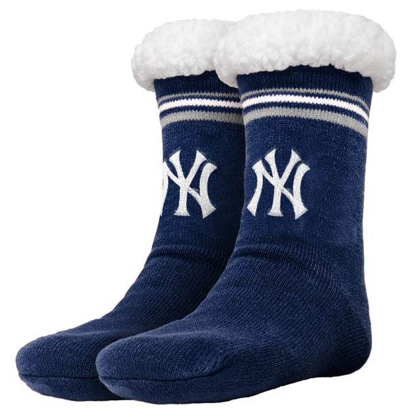 NEW YORK YANKEES Unisex Logo Tall Footy Slippers