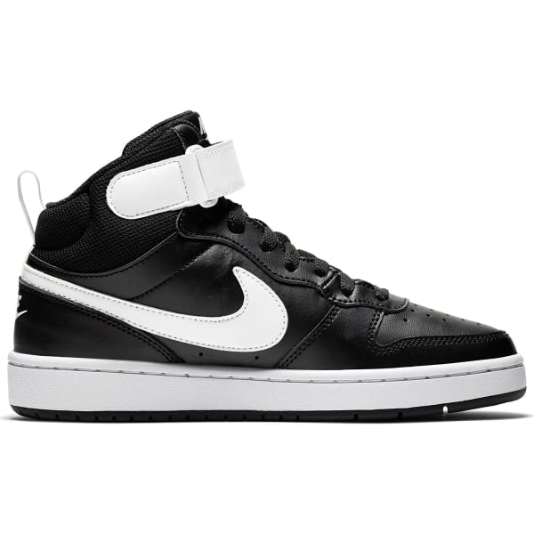 NIKE Boys' Court Borough Mid High Top Basketball Sneakers