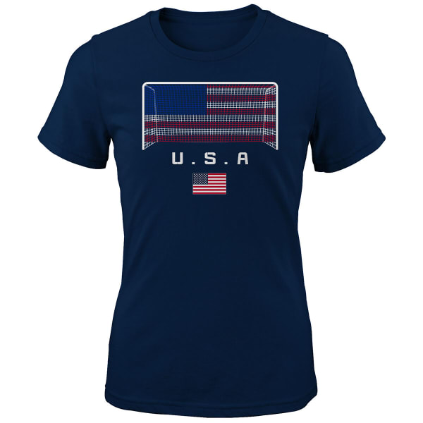 OUTERSTUFF Girls' Short-Sleeve Flag Tee