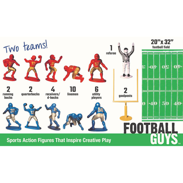 MASTERPIECES PUZZLE CO. Football Guys Sports Action Figures with Field