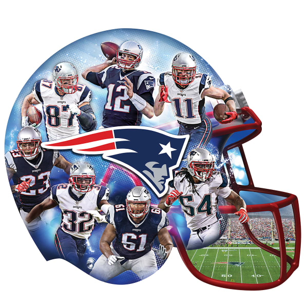 MASTERPIECES PUZZLE CO. NFL New England Patriots 500 Piece Helmet Shaped Jigsaw Puzzle