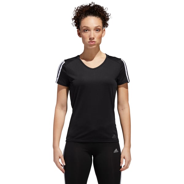 ADIDAS Women's Running 3-Stripe Short-Sleeve Tee