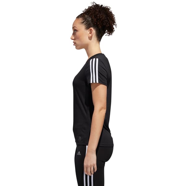 ADIDAS Women's Running 3-Stripe Short-Sleeve Tee