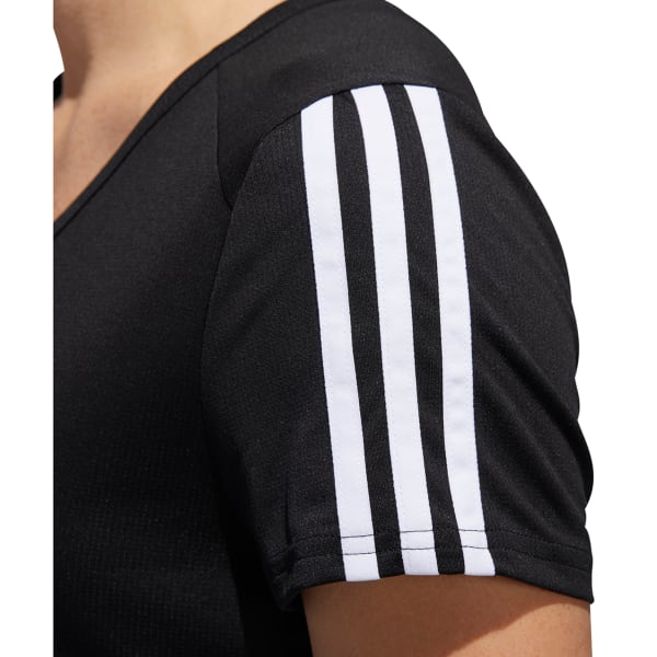 ADIDAS Women's Running 3-Stripe Short-Sleeve Tee