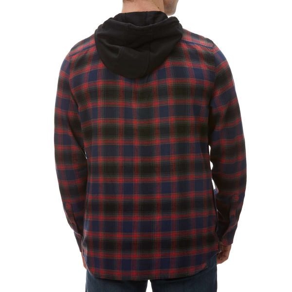 VANS Men's Long-Sleeve Parkway Hooded Flannel Shirt