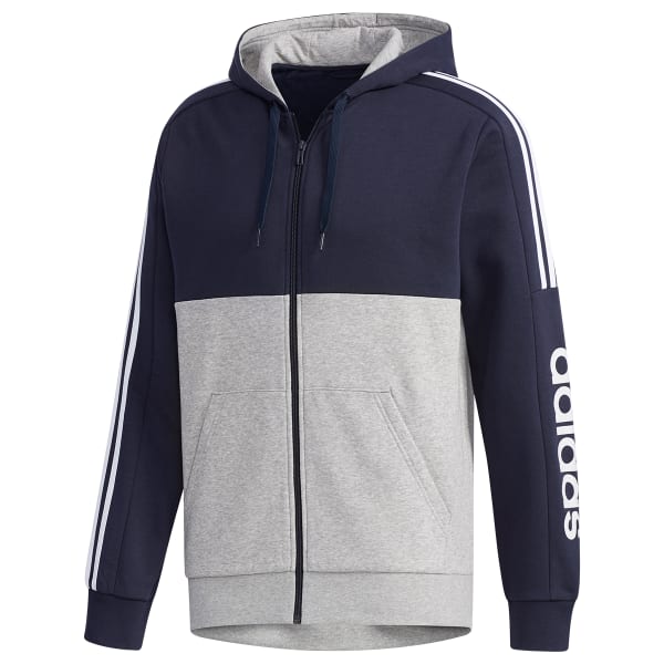 ADIDAS Men's Essential Colorblock Full-Zip Hoodie