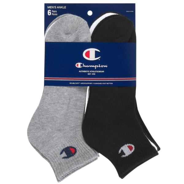 champion men's ankle socks