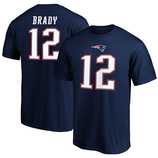 NEW ENGLAND PATRIOTS Men's Tom Brady Name and Number Tee
