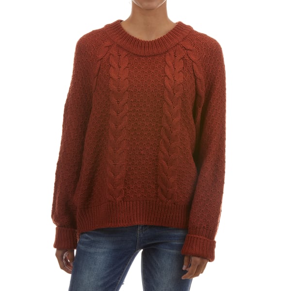 YORK & HUDSON Women's Cable Crew Neck Sweater