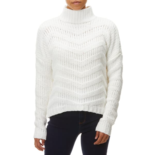 YORK & HUDSON Women's Mock Neck Chevron Sweater