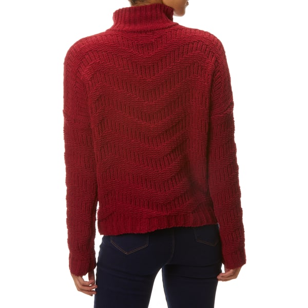 YORK & HUDSON Women's Mock Neck Chevron Sweater