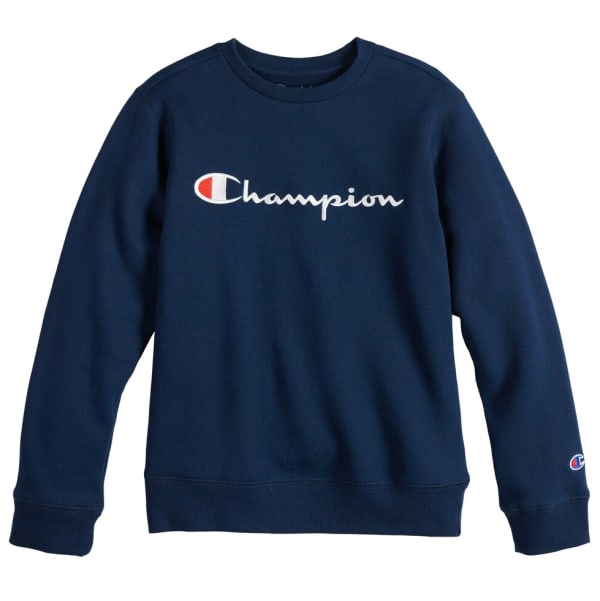 CHAMPION Boys' Crew Logo Fleece