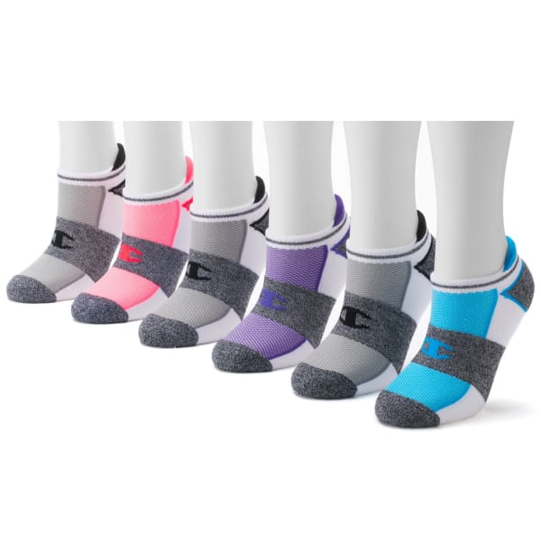 CHAMPION Women's Heel Shield Socks, 6-Pack