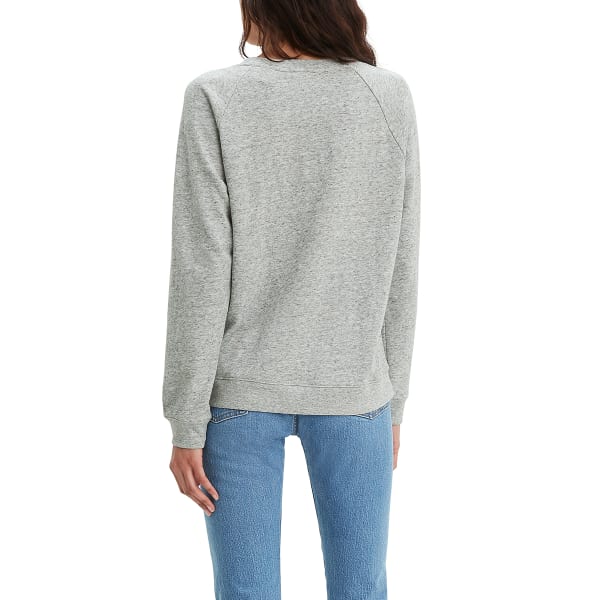 LEVI'S Women's Long-Sleeve Graphic Crewneck Fleece