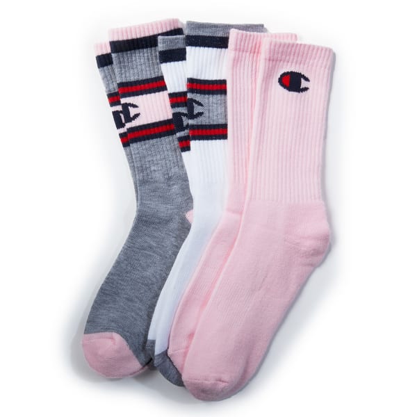 CHAMPION Women's Double Dry Arch Support Crew Socks, 3 Pack