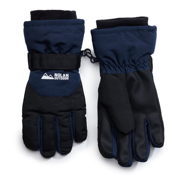 NOLAN Boys' Color-Blocked Ski Gloves