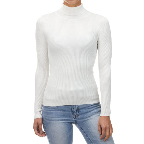 AMBIANCE Juniors' Long-Sleeve Turtleneck