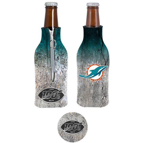 MIAMI DOLPHINS Zippered Koozie w/ Opener