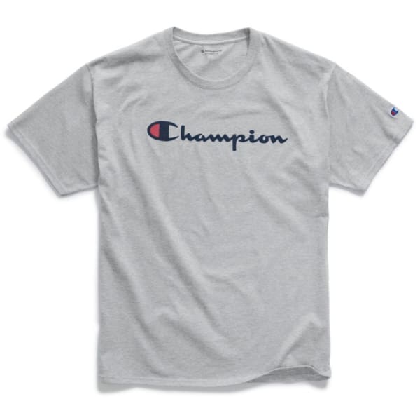 CHAMPION Men's Classic Script Logo Graphic Short-Sleeve Tee