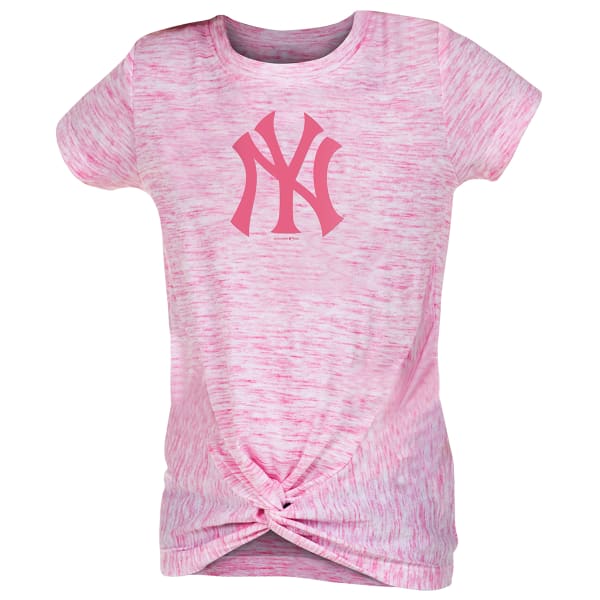 NEW YORK YANKEES Girls' Space Dye Short-Sleeve Tee