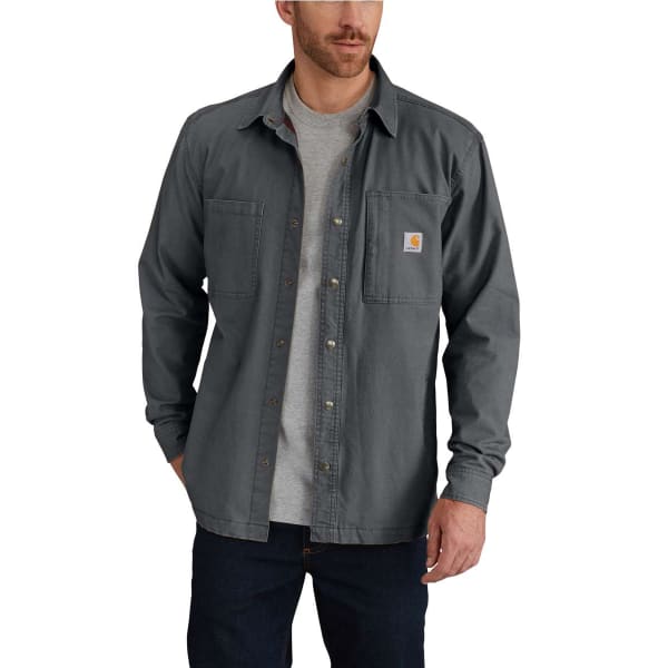 CARHARTT Men's Rugged Flex Rigby Fleece-Lined Shirt Jacket, Extended Sizes