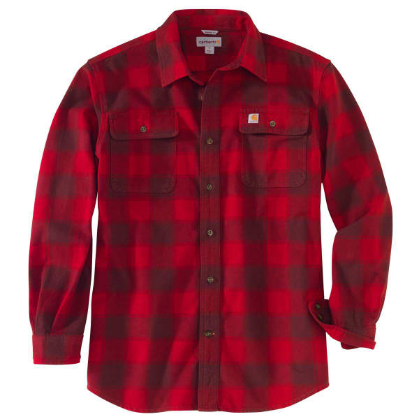 CARHARTT Men's Hubbard Flannel Long-Sleeve Shirt, Extended Sizes