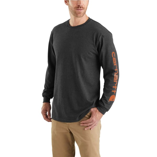 CARHARTT Men's Logo Long-Sleeve Shirt, Extended Sizes