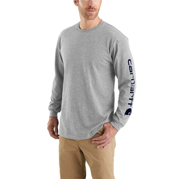 CARHARTT Men's Logo Long-Sleeve Shirt, Extended Sizes