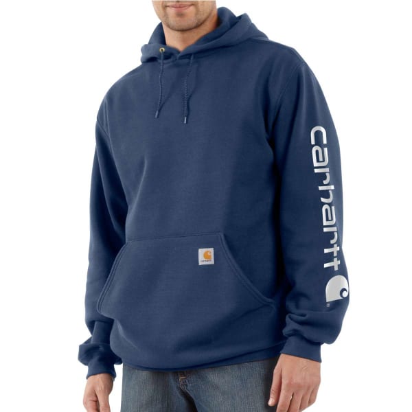 CARHARTT Men's K288 Signature Sleeve Logo Hoodie, Extended Sizes