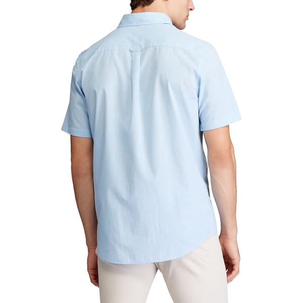 CHAPS Men's Mini-Check Short-Sleeve Woven Shirt