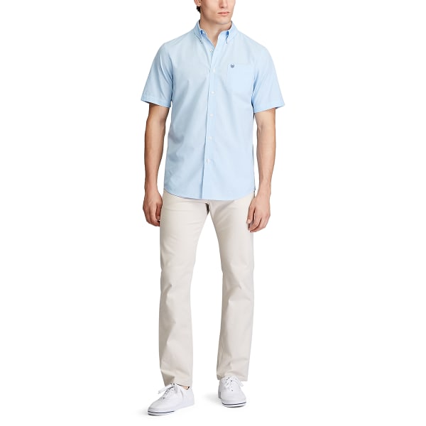 CHAPS Men's Mini-Check Short-Sleeve Woven Shirt